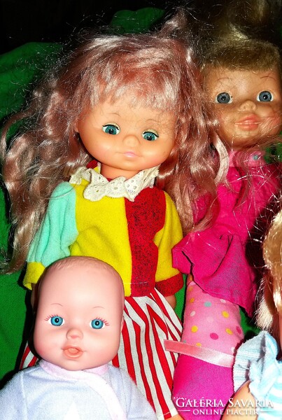 RÉGI ÉS RETRO JÁTÉK BABA CSOMAG minőségi jelzett babákkal 7 darab EGYBEN a képek szerint