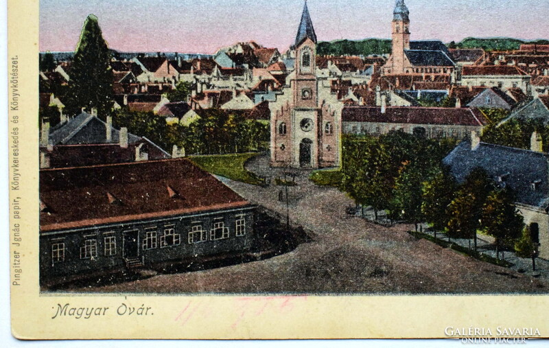 Magyaróvár / Mosonmagyaróvár -  különleges nyomtatású antik lap