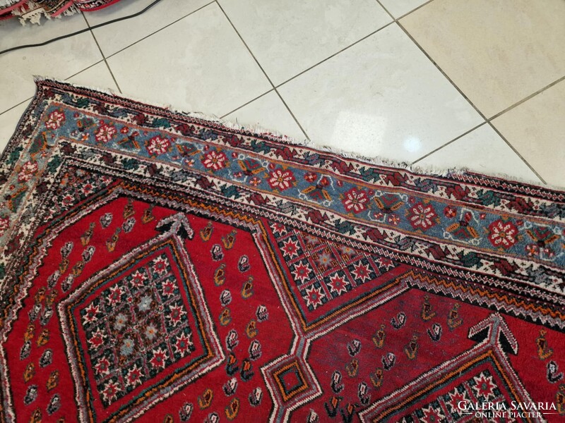 Hamadan motívumos 197x290 kézi gyapjú perzsa szőnyeg BFZ813