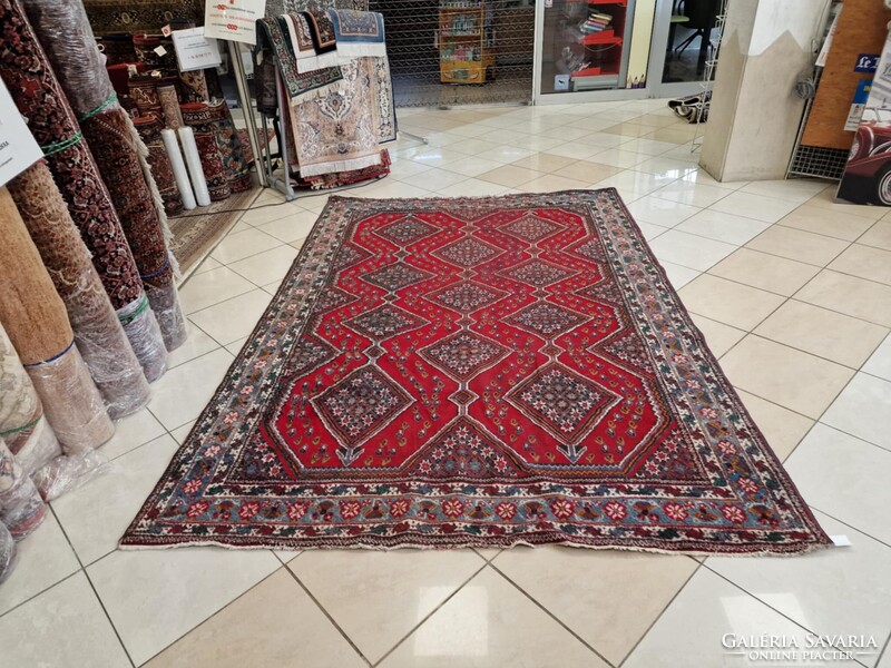 Hamadan motívumos 197x290 kézi gyapjú perzsa szőnyeg BFZ813