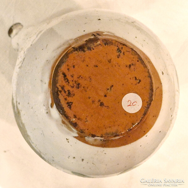 Csöcsöskorső, csörgőkorsó, aratókorsó - fehér virágos (M=17, D=10,5) (20.)