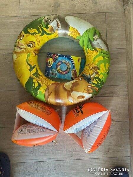 2 db Disney junior úszógumi és 2 karúszó jelképes áron!