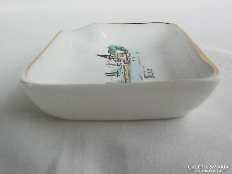 Hévíz emlék FIM Budapest porcelán tálka