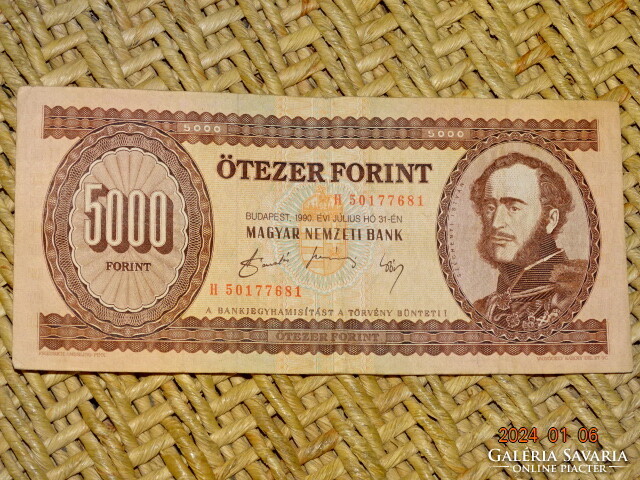 5000 FT FORINT 1990 " H " SOROZAT