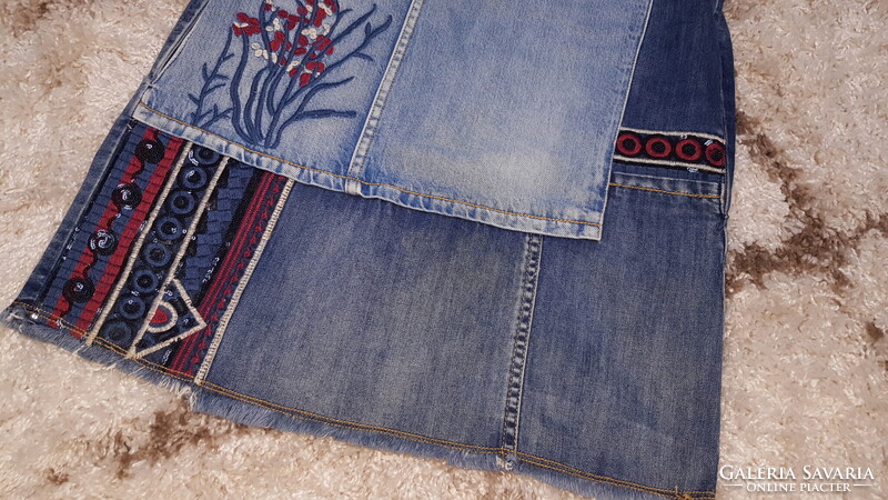 Desigual farmerruha ruha hímzett flitteres 42 L