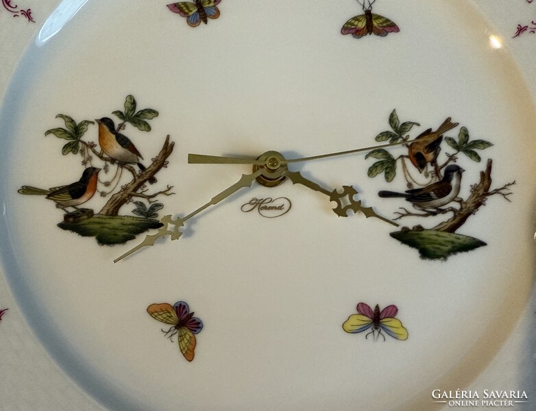 Herendi porcelán Rotschild mintás falióra