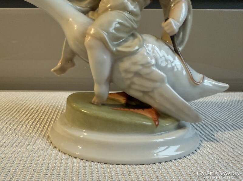 Herendi porcelán Ludas Matyi szobor 1941-es jelzésű