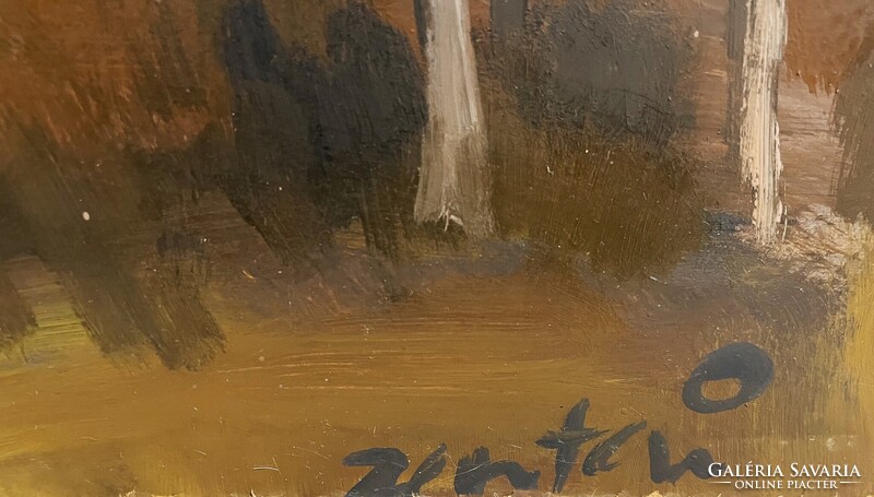 Zentai Pál (1938 - 1987): Tanya , olaj-farost
