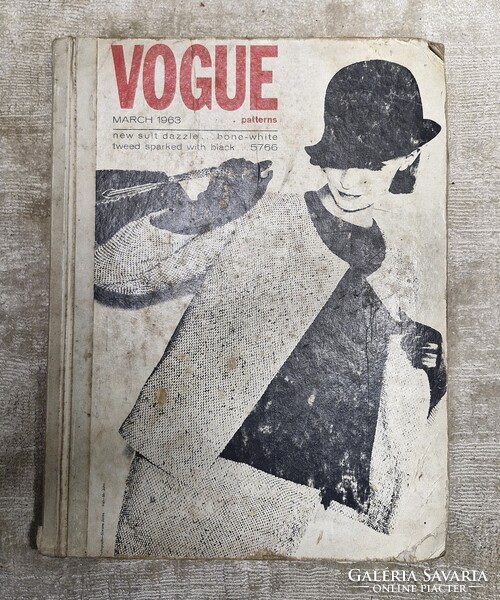 1963-as Vogue szabásminta könyv Christisn Dior, Patou, Nina Ricci, stb