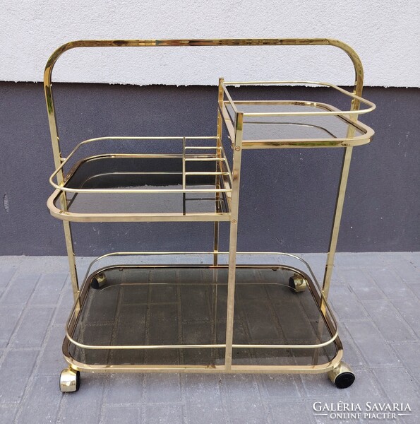 Art Deco Francia réz zsurkocsi 1970 ALKUDHATÓ