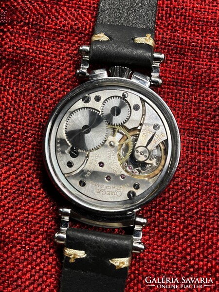 Omega zsebóra beépítés üveg hátlappal 1931-ből