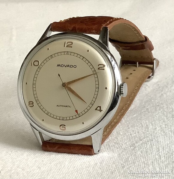 MOVADO automatic - szép számlapos karóra az 1940-es évekből, cal. 220 - gyűjtői, működésről videó