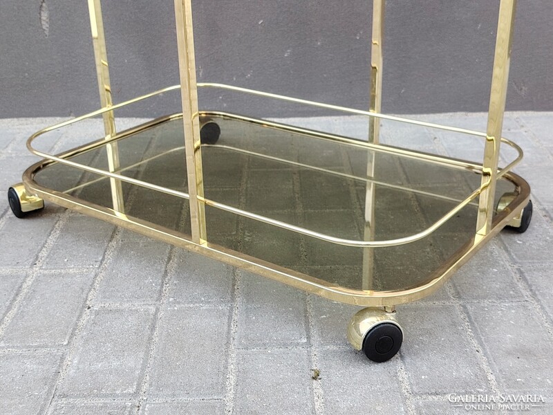 Art Deco Francia réz zsurkocsi 1970 ALKUDHATÓ