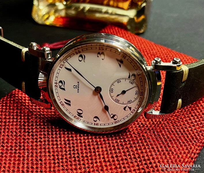 Omega zsebóra beépítés üveg hátlappal 1931-ből