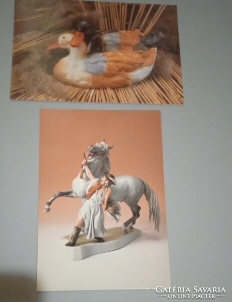 2 beautiful Herendi Museum mint condition post cards from the museum