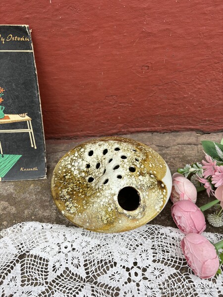 Retro Ikebana váza Hiripi Zsuzsa Zsuzsanna Gyűjtői mid-century modern  lakásdekoráció hagyaték