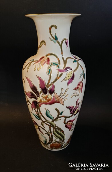 Zsolnay Liliom / Orchideás váza 42cm. Hibátlan!