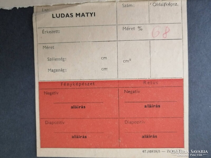 LUDAS MATYI EREDETI KARIKATÚRA - NEMES TÖRÖK JÁNOS /1907-1980/- GRAFIKUS, KARIKATURISTA