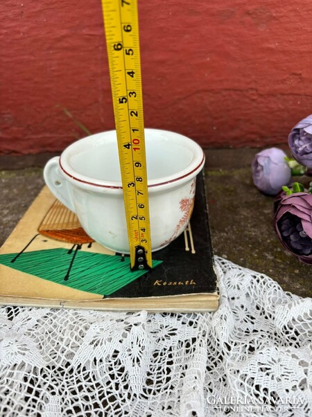 Gyönyörű sárga rózsás komabögre komacsésze porcelán
