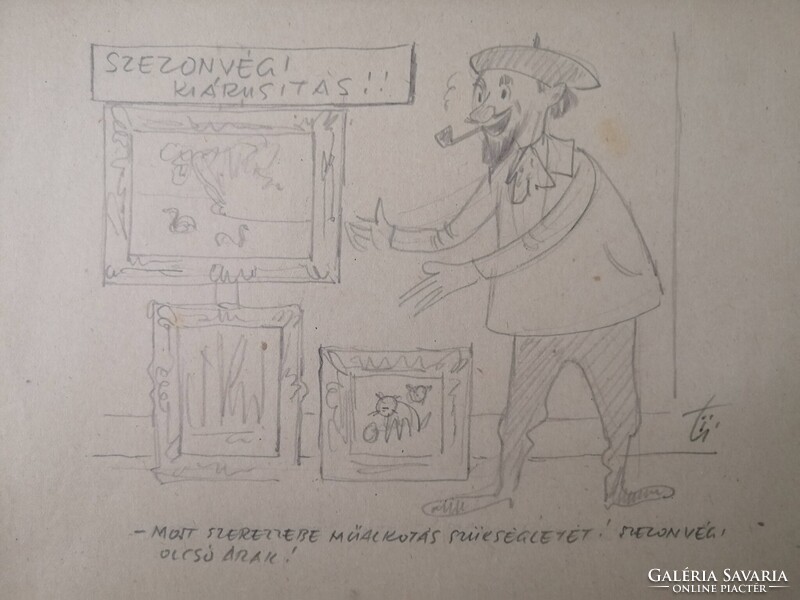 NEMES TÖRÖK JÁNOS /1907-1980/- GRAFIKUS, KARIKATURISTA
