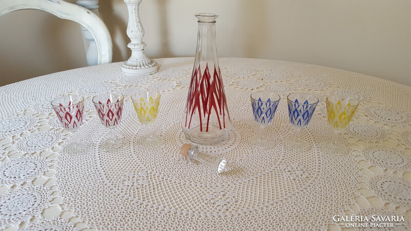 VMC Reims,régi francia likőrős készlet