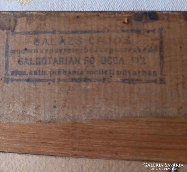 Fényes Adolf: Látogatás. Színezett rézkarc szakvéleménnyel