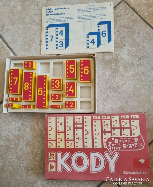 Retro TRIÁL játék KODY számolójáték társasjáték