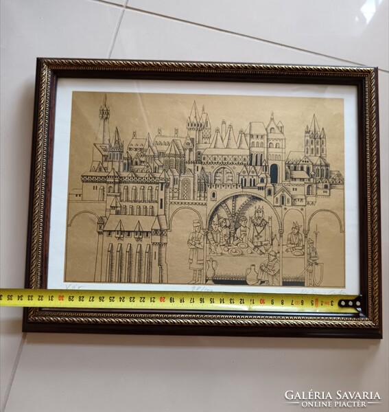 Rékassy Csaba "Vár" című sorszámozott képe