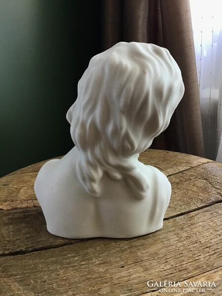 Régi Alt Wien biszkvit porcelán büszt szobor
