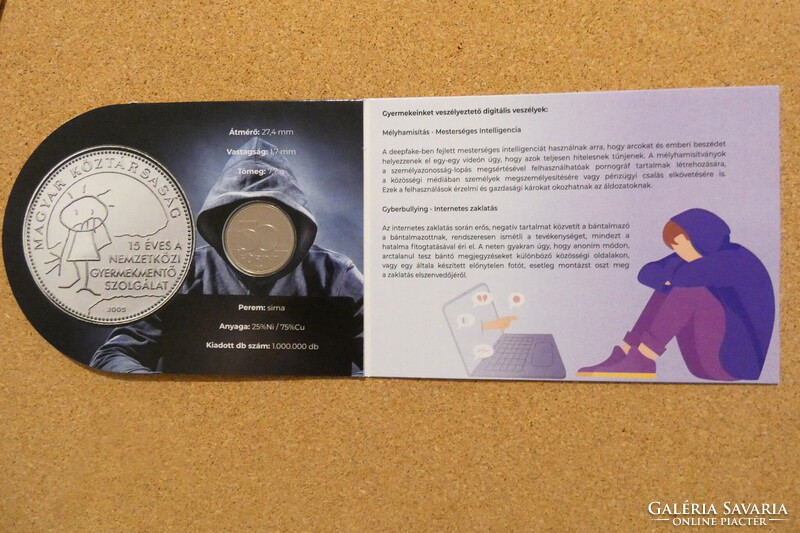 2025 20 éves a gyermekmentős 50 Ft-os!