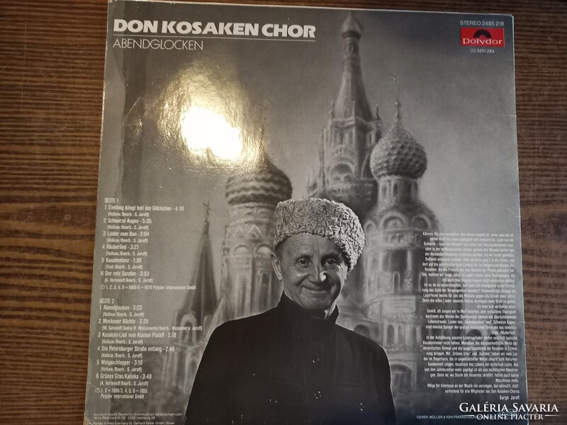 Don Kosaken Chor Abendglocken LP hanglemez