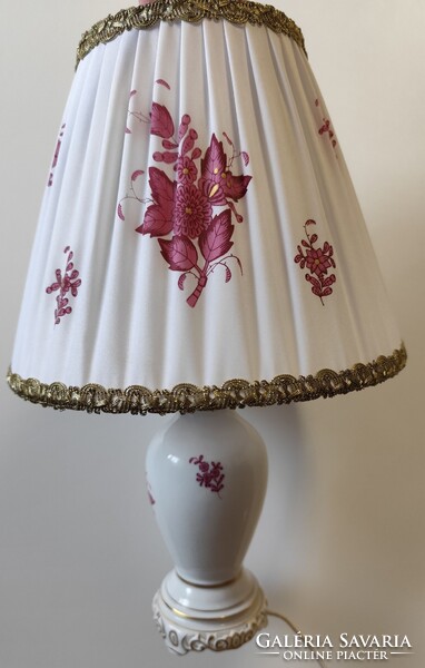 Kettő darab kézzel festett Herendi porcelán lámpa