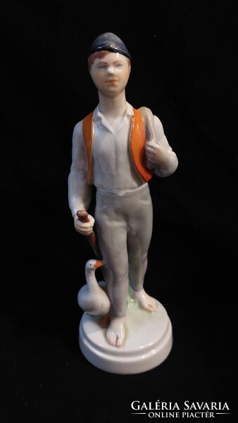 Drasche porcelán Ludas Matyi szobor 27,5 cm