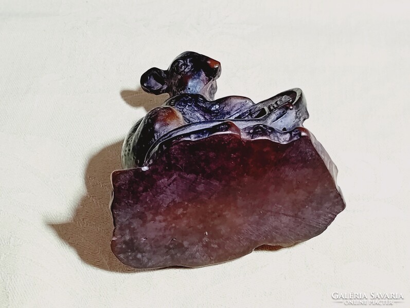 Patkány figura gyanta Kinai asztrológiai jel gazdagság siker Feng Shui