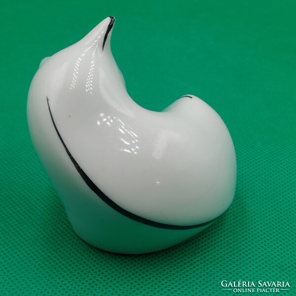 Retro  Hollóházi porcelán cica figura