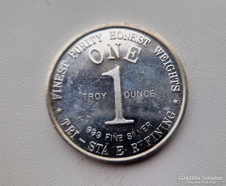 God Bless America TSM Tri State Mint 0,999 1 uncia ezüst érme