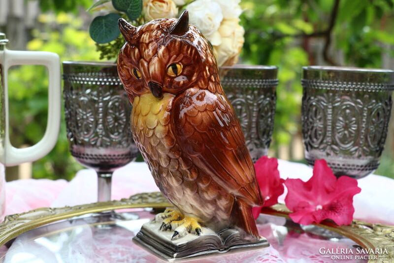 Hertwig Katzhütte porcelán bagoly