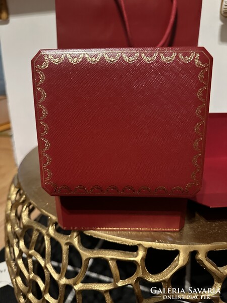 Cartier Ékszerdoboz / óradoboz dobozzal és papír táskával egyben