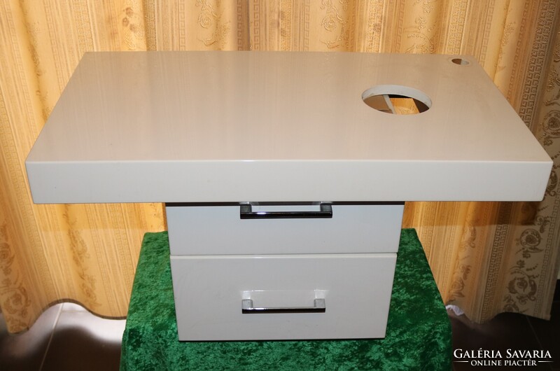 Noralex magasfényű hófehér  fürdőszobai mosdószekrény lappal mosdóval 1/3 áron