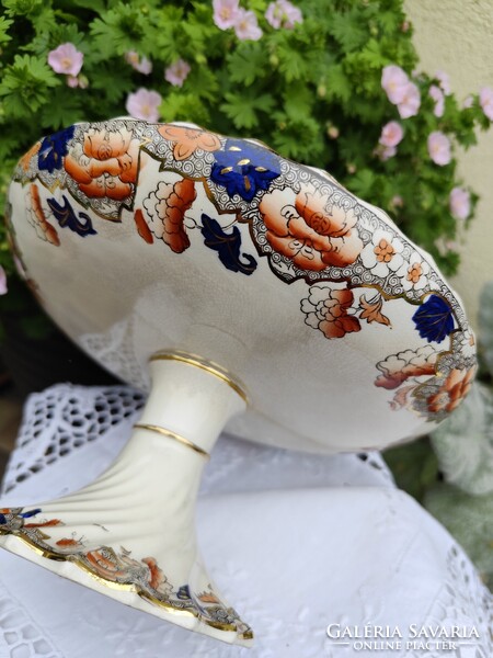 Copeland Spode Bertha patinás,talpas kínáló tál