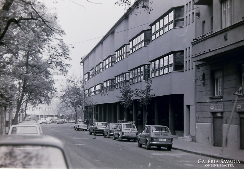 Régi fotónegatívok Budapest utcaképel Belváros Budavári Sikló Ruszvurm Gerbaud 1980-as évek közepe