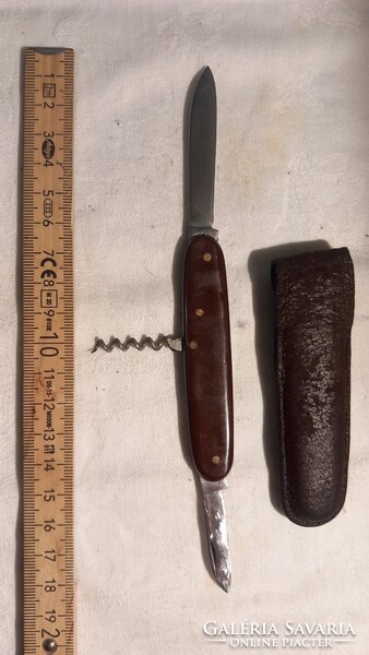 Régi jelzett bicska  , zsebkés,  eredeti tokjával