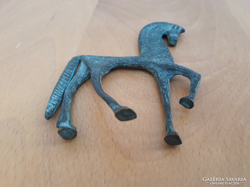 Mid century Frederick Weinberg iparművészeti bronz etruszk ló
