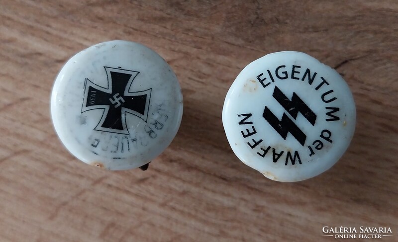 2 vh csatos üveg porcelán kupak