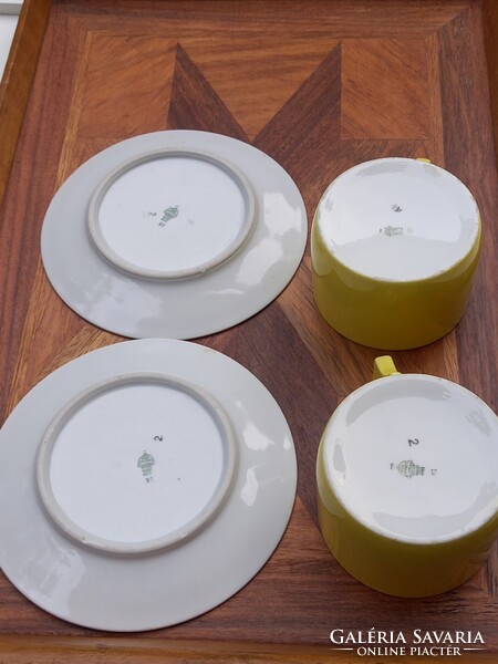Zsolnay porcelán antik teás csészék