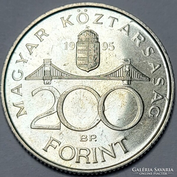 Ezüst 200 Ft 1995 Ritkább évszám