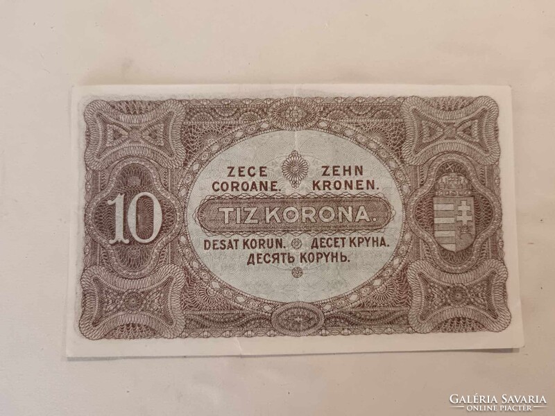 10 korona 1920-ból, szép állapotban, tíz koronás bankjegy