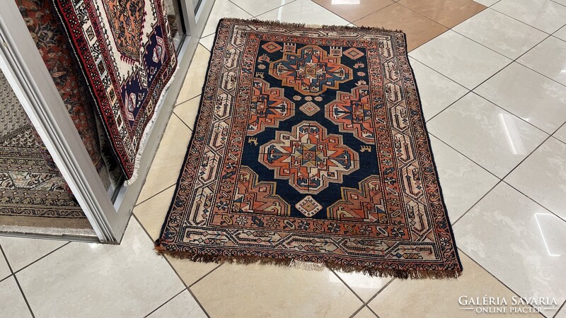 3827 ANTIK NOMÁD KAUKÁZUSI KÉZI GYAPJÚ PERZSA SZŐNYEG 103X150CM INGYEN FUTÁR