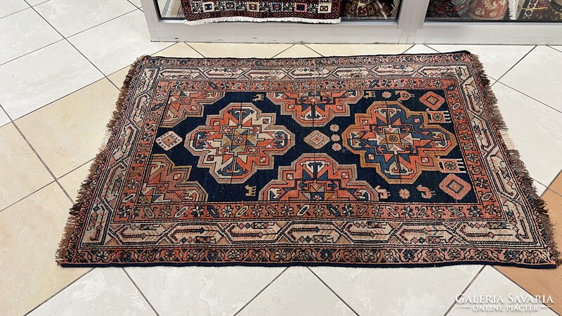 3827 ANTIK NOMÁD KAUKÁZUSI KÉZI GYAPJÚ PERZSA SZŐNYEG 103X150CM INGYEN FUTÁR