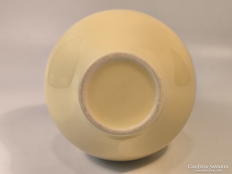 Zsolnay natúr sárga váza 18cm